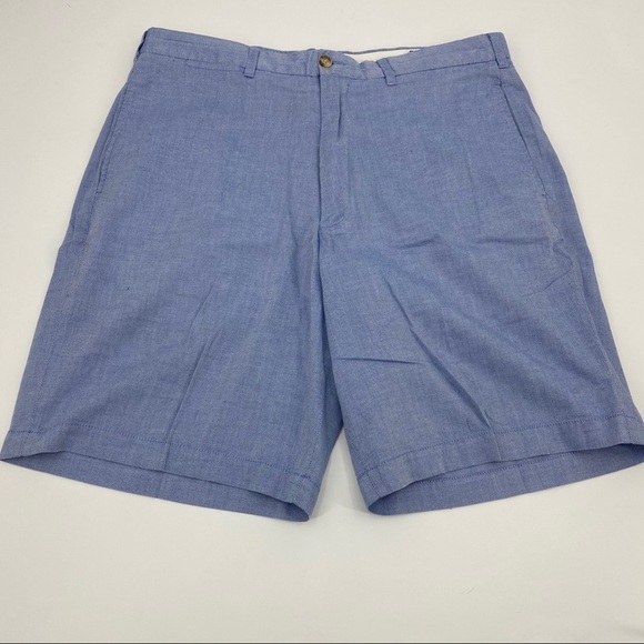 Daniel Cremieux men’s blue flat front shorts 34 - Picture 1 of 5